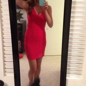 Red arden b Bodycon cutout dress